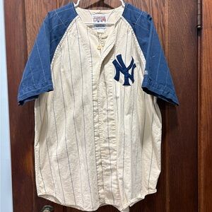 New York Yankees Pinstripe Baseball Jersey